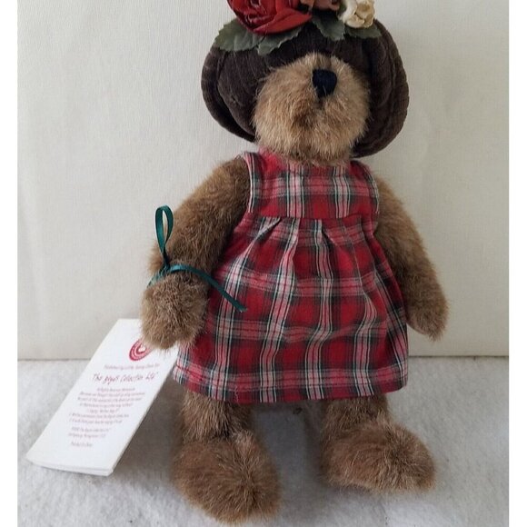 Boyds Bears Lizzie Wishkabibble #50002 Special Event Piece NWT‎ plaid dress hat - Picture 2 of 12